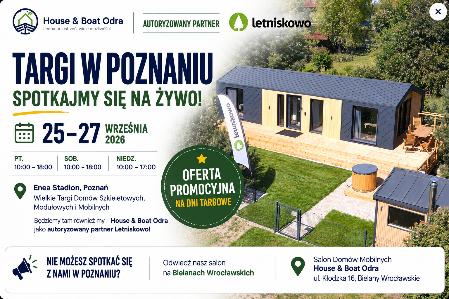 Targi w Poznaniu. Spotkajmy się na żywo 25-27 września 2026 na Enea Stadium w Poznaniu.